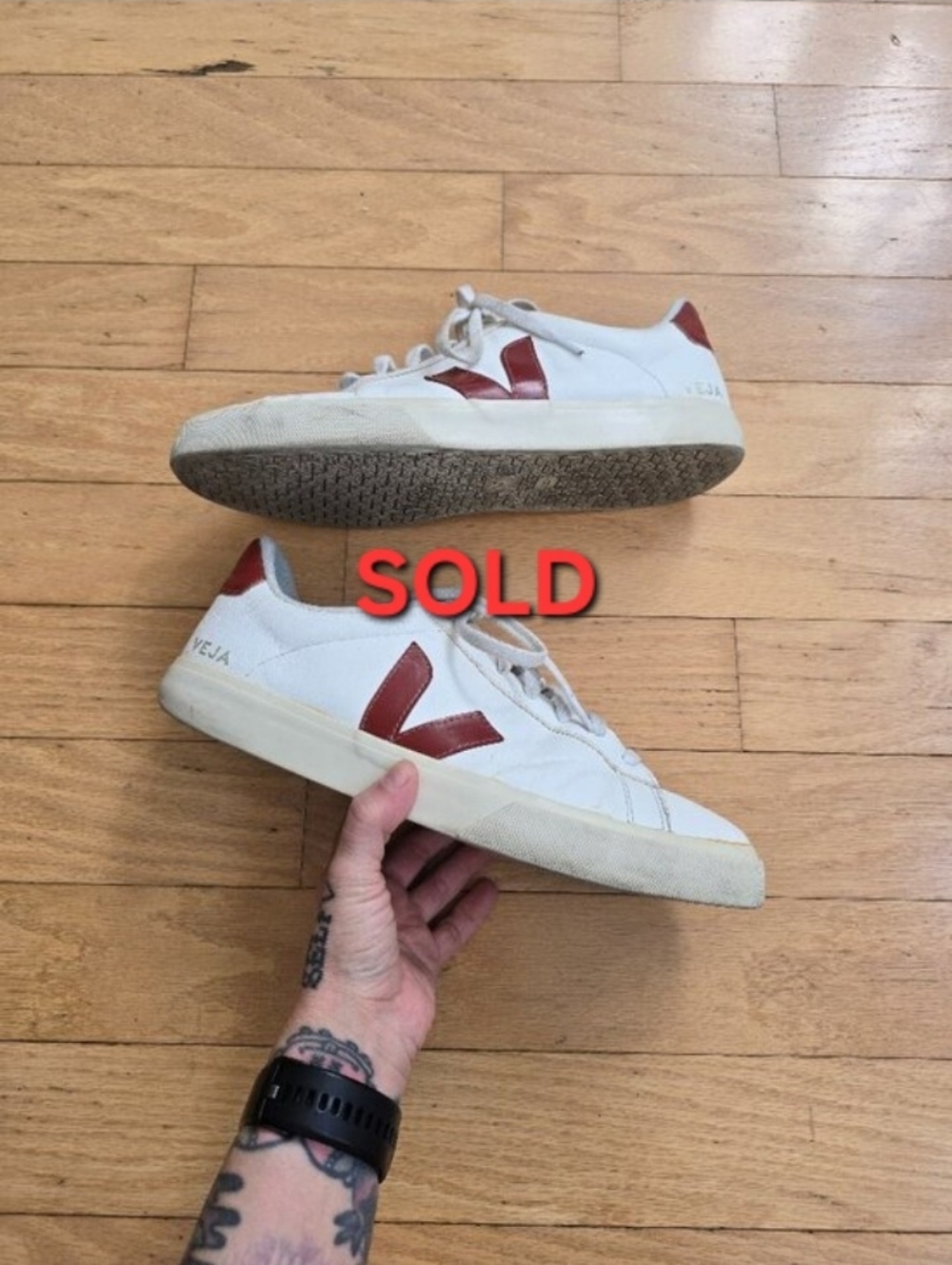 Veja | Esplar cream leather minimalist sporty sneakers | MENS 11.5